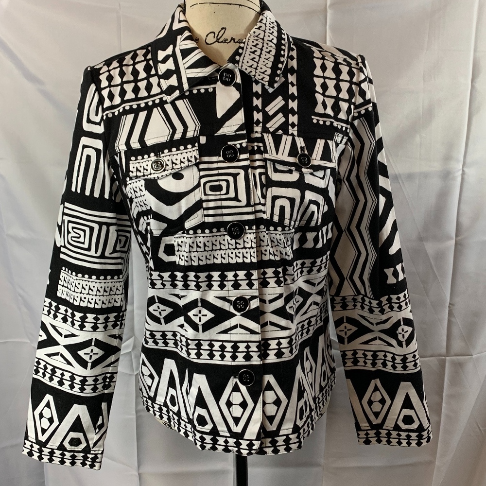 Chico Long Sleeve Button Front Jacket Blazer - Picture 1 of 5